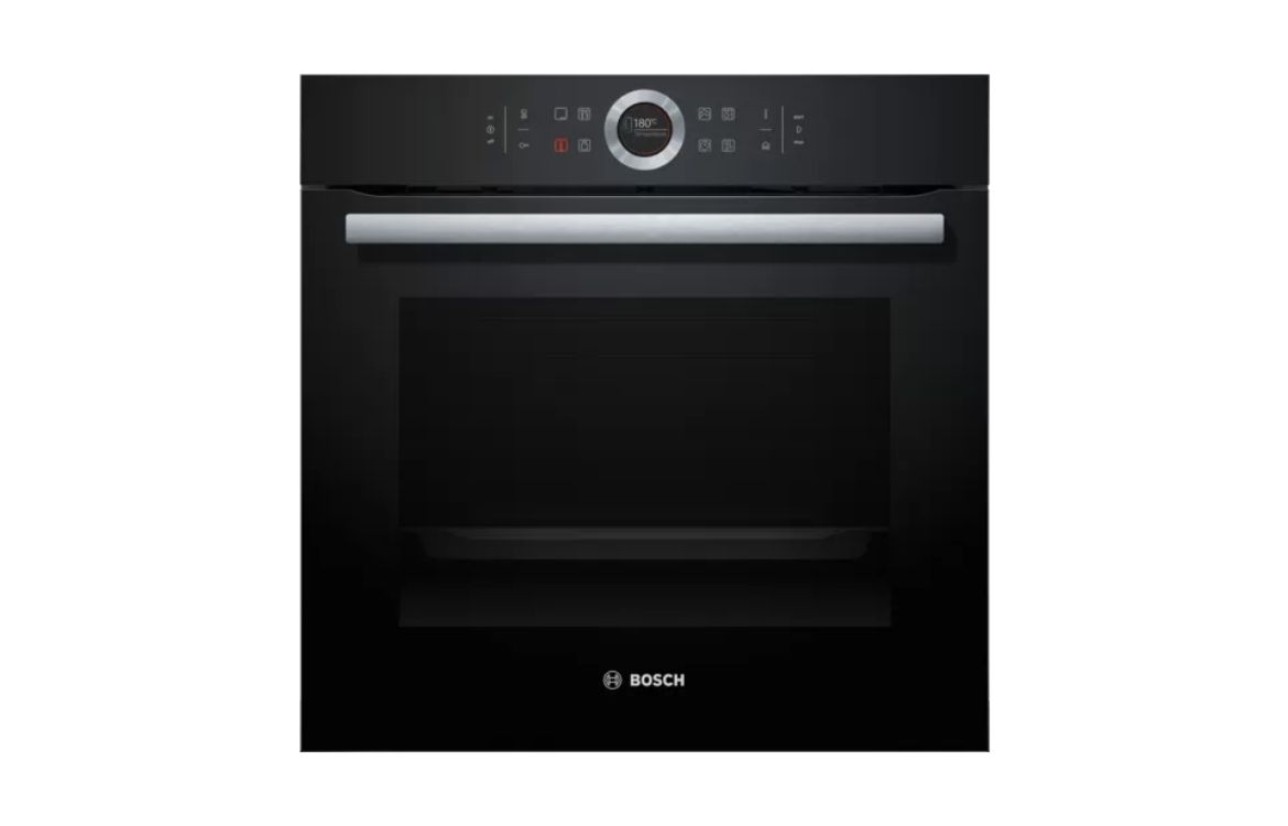 Serie 8 Built-in oven with added steam function 60 x 60 cm  Black HRG6753B1A
